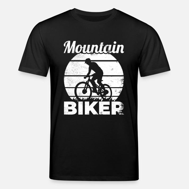 Lustiger Mountainbiker - Stanley/Stella Unisex Bio-T-Shirt CREATOR - Schwarz