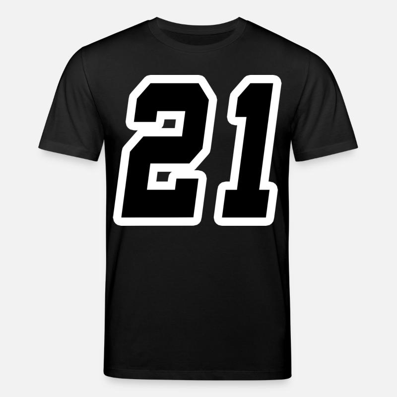 Nummer einundzwanzig 21 - Stanley/Stella Unisex Bio-T-Shirt CREATOR  - Schwarz