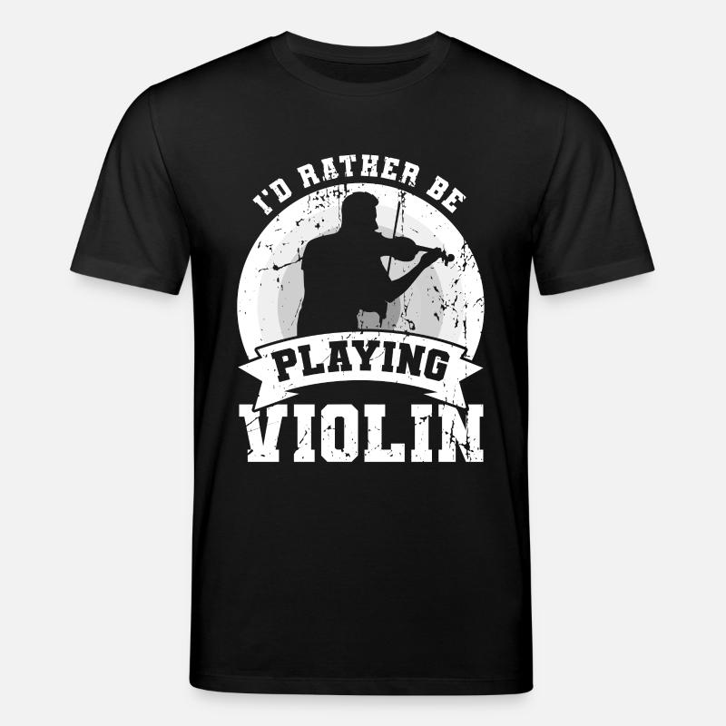 Je préfère jouer du violon - T-shirt bio CREATOR Stanley/Stella Unisexe - noir