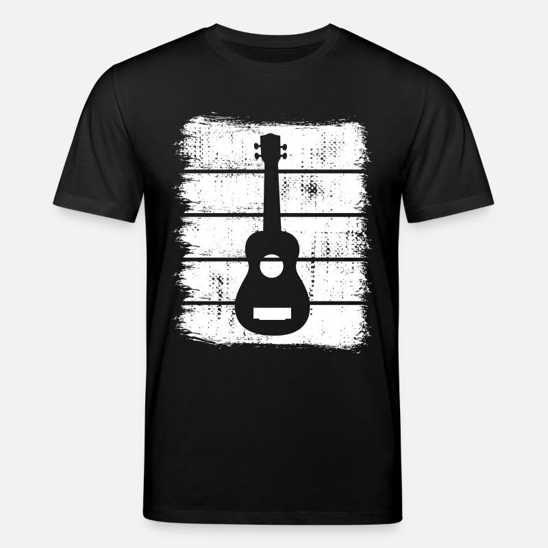 Ukulele Zeichnung - Stanley/Stella Unisex Bio-T-Shirt CREATOR  - Schwarz