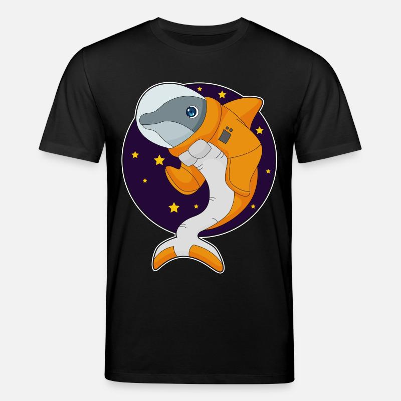 Dauphin Astronaute Espace - T-shirt bio CREATOR Stanley/Stella Unisexe - noir