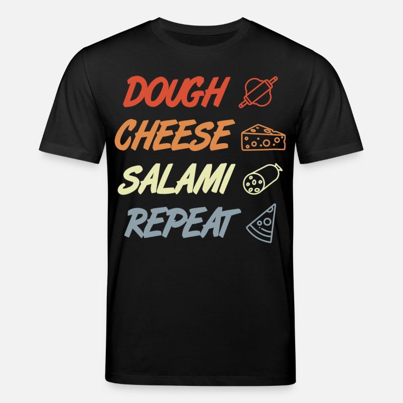 Drôle de dicton de pizza - T-shirt bio CREATOR Stanley/Stella Unisexe - noir