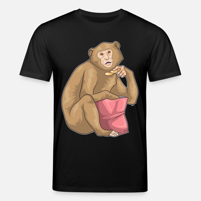 Sac à puces Monkey Chips - T-shirt bio CREATOR Stanley/Stella Unisexe - noir