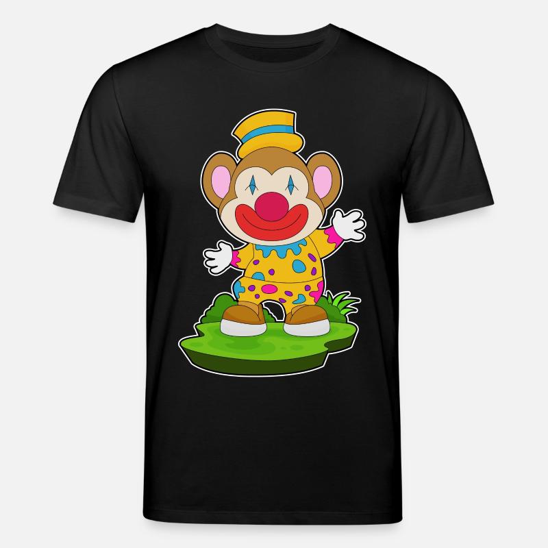 Affe Clown - Stanley/Stella Unisex Bio-T-Shirt CREATOR  - Schwarz