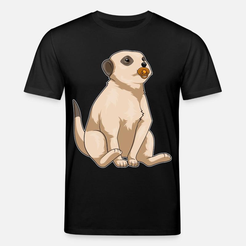 Erdmännchen Baby Schnuller - Stanley/Stella Unisex Bio-T-Shirt CREATOR  - Schwarz