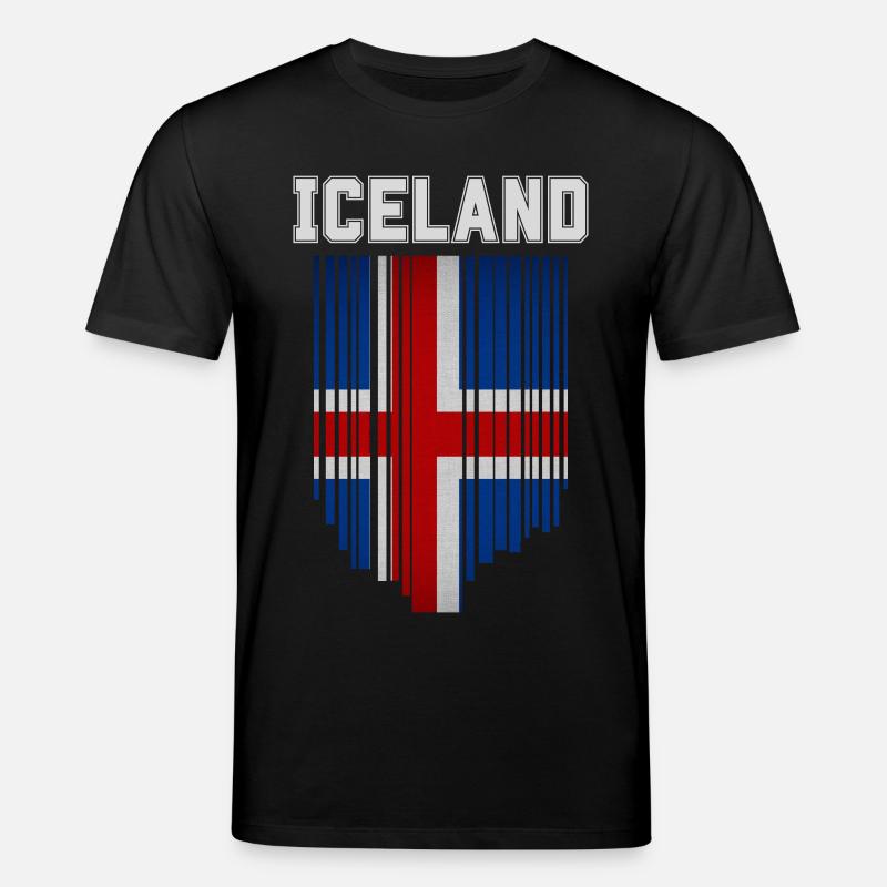 Drapeau de l’Islande, fierté islandaise - T-shirt bio CREATOR Stanley/Stella Unisexe - noir