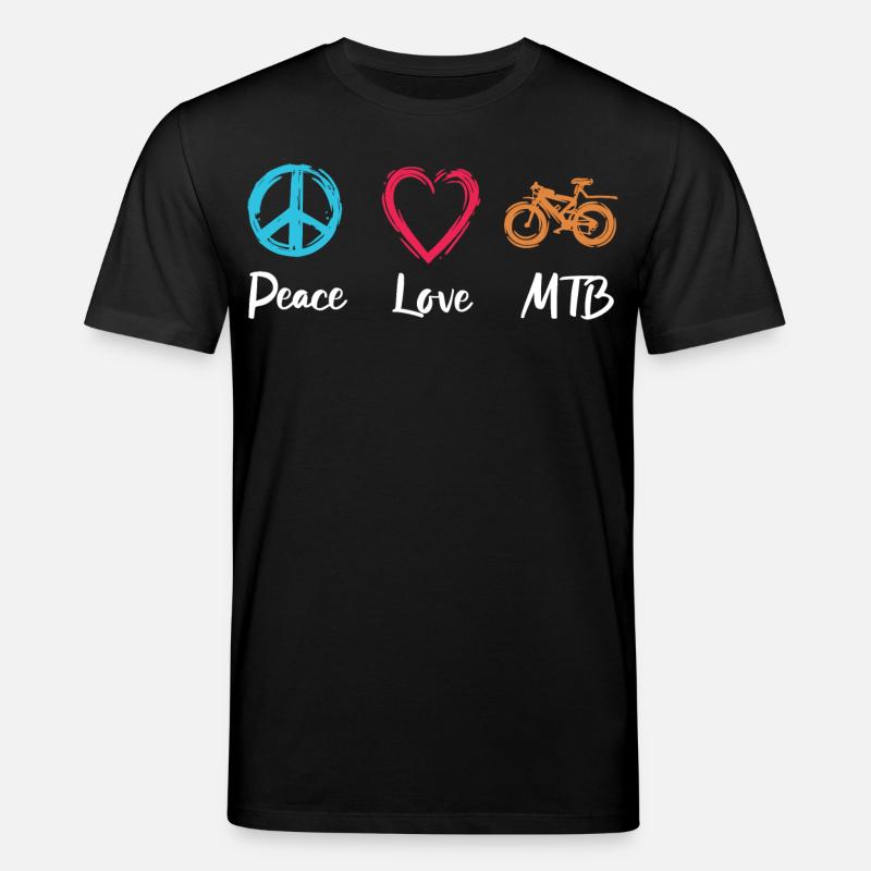 Amour de la paix VTT - T-shirt bio CREATOR Stanley/Stella Unisexe - noir