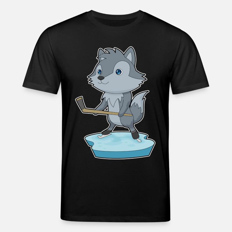 Wolf Eishockey Eishockeyschläger - Stanley/Stella Unisex Bio-T-Shirt CREATOR  - Schwarz