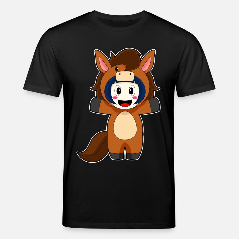 Pferd Mädchen Kostüm - Stanley/Stella Unisex Bio-T-Shirt CREATOR - Schwarz