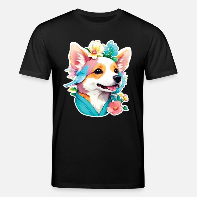 Corgi - T-shirt bio CREATOR Stanley/Stella Unisexe - noir