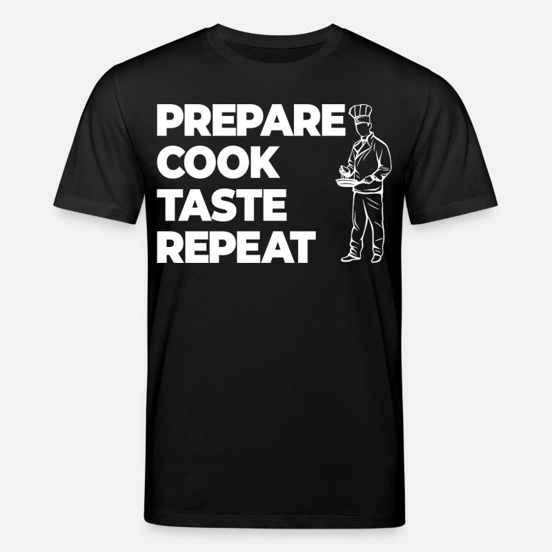 Vorbereiten Kochen Abschmecken - Stanley/Stella Unisex Bio-T-Shirt CREATOR  - Schwarz