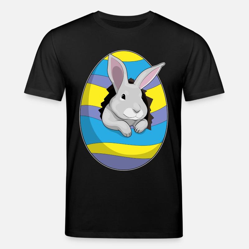 Hase Ostern Osterei - Stanley/Stella Unisex Bio-T-Shirt CREATOR - Schwarz