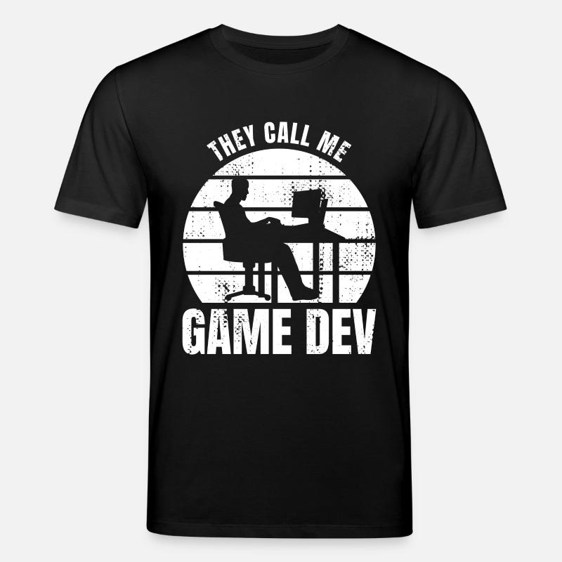 They Call Me Game Dev - Stanley/Stella CREATOR Unisex Organic T-Shirt - black