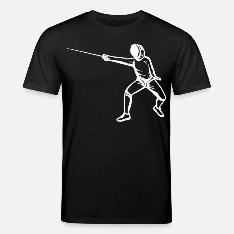 Fechter Skizze - Stanley/Stella Unisex Bio-T-Shirt CREATOR - Schwarz