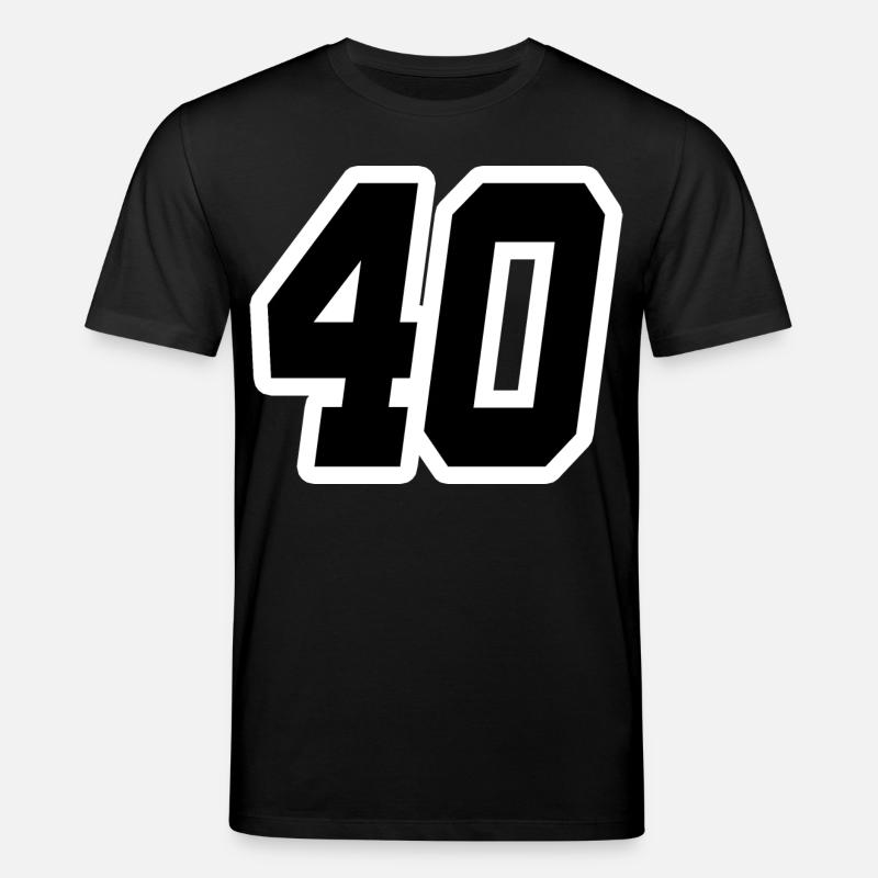 Nummer vierzig 40 - Stanley/Stella Unisex Bio-T-Shirt CREATOR  - Schwarz
