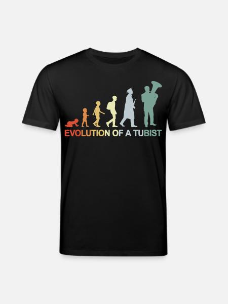 Development of a tuba player - Stanley/Stella CREATOR Unisex Organic T-Shirt - black