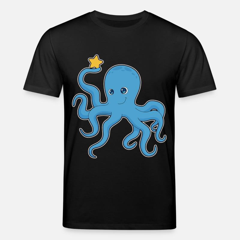 Étoile de poulpe - T-shirt bio CREATOR Stanley/Stella Unisexe - noir