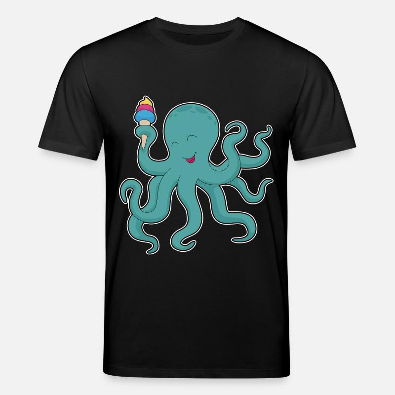 Krake Waffeleis - Stanley/Stella Unisex Bio-T-Shirt CREATOR - Schwarz