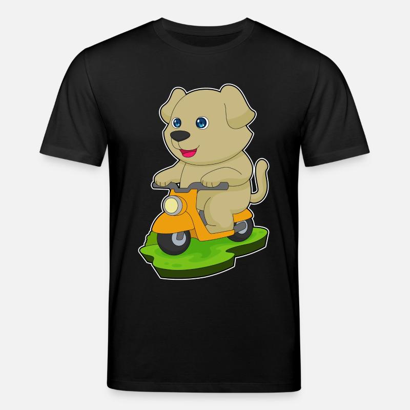 Hund Motorroller - Stanley/Stella Unisex Bio-T-Shirt CREATOR - Schwarz