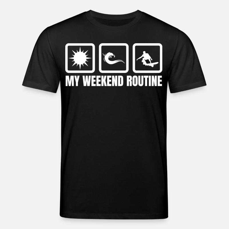 Ma routine du week-end - T-shirt bio CREATOR Stanley/Stella Unisexe - noir