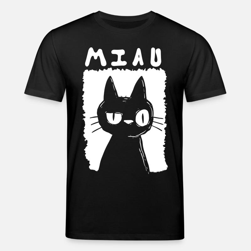 Miau - Stanley/Stella Unisex Bio-T-Shirt CREATOR  - Schwarz