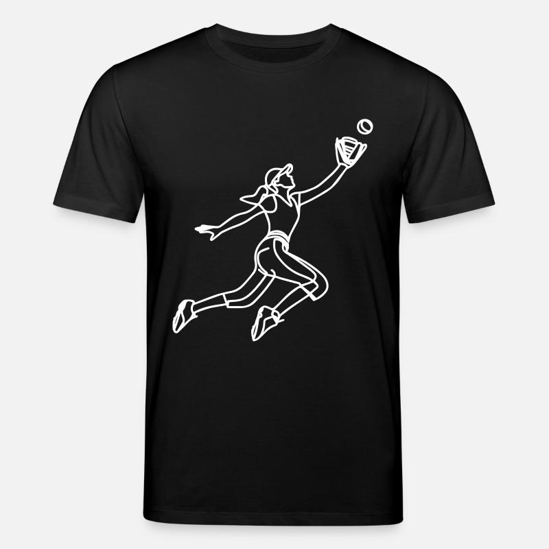 Dessin de joueuse de baseball - T-shirt bio CREATOR Stanley/Stella Unisexe - noir