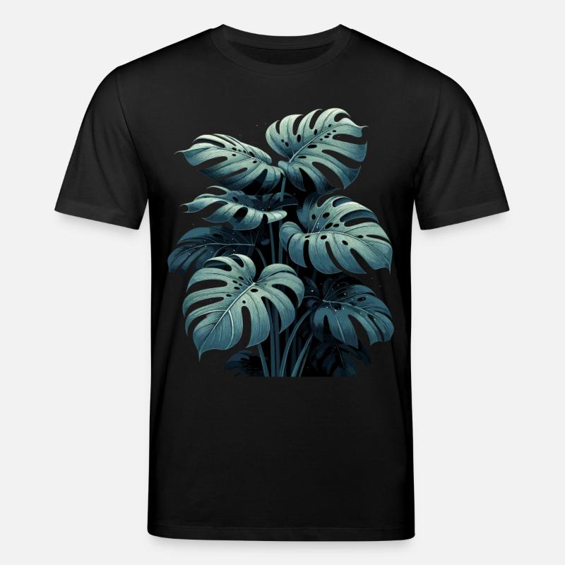 Monstera deliciosa Regenwald Geschenk - Stanley/Stella Unisex Bio-T-Shirt CREATOR - Schwarz