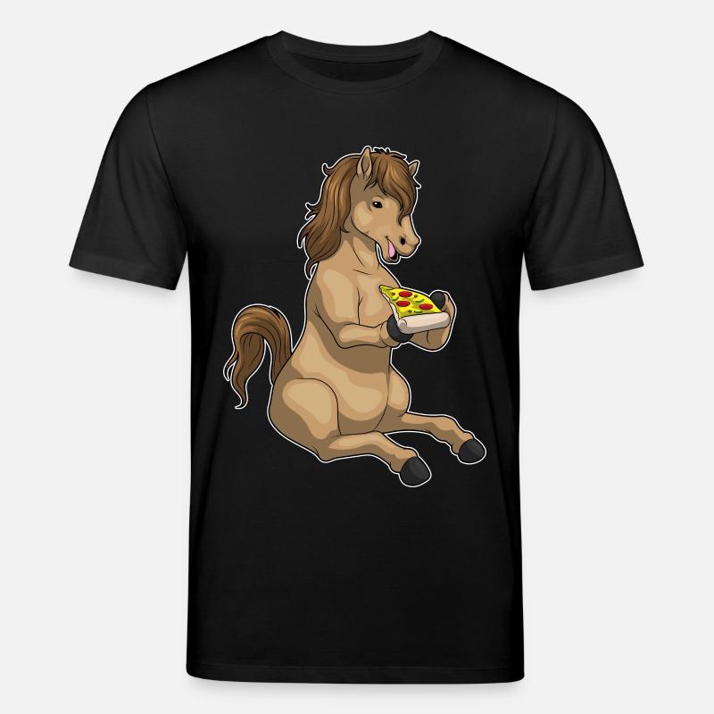 Pizza au cheval - T-shirt bio CREATOR Stanley/Stella Unisexe - noir