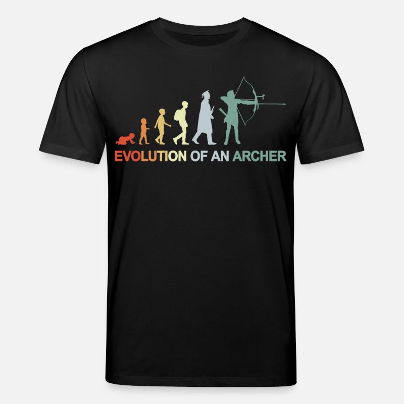 Bogenschützen Evolution - Stanley/Stella Unisex Bio-T-Shirt CREATOR  - Schwarz