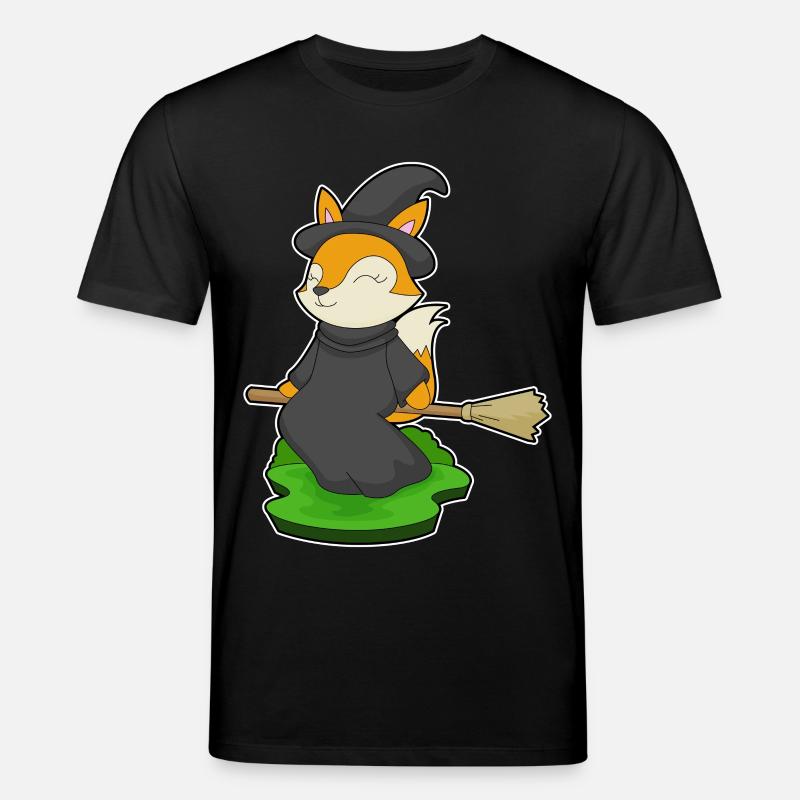 Fuchs Halloween Hexe - Stanley/Stella Unisex Bio-T-Shirt CREATOR  - Schwarz