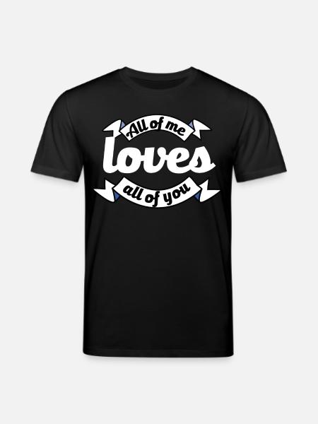 Vous m’aimez tous Proposition Déclaration d’amour - T-shirt bio CREATOR Stanley/Stella Unisexe - noir