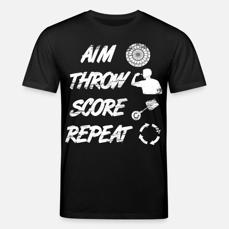 viser, lancer, pointer, répéter - T-shirt bio CREATOR Stanley/Stella Unisexe - noir