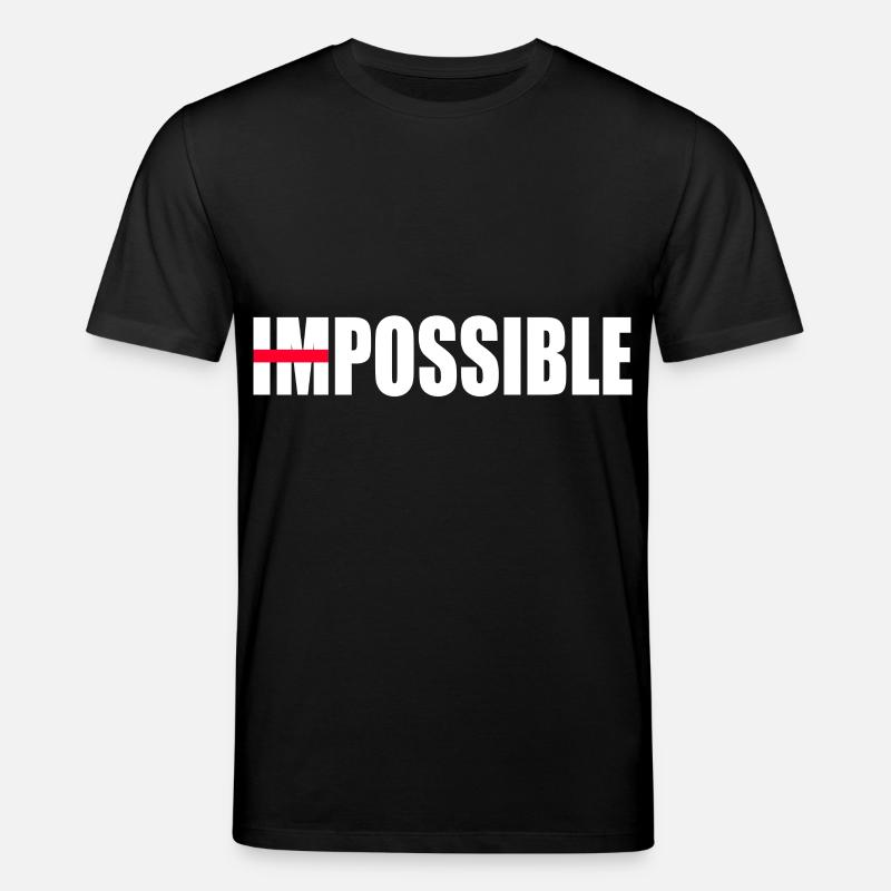 Une motivation pas impossible - T-shirt bio CREATOR Stanley/Stella Unisexe - noir