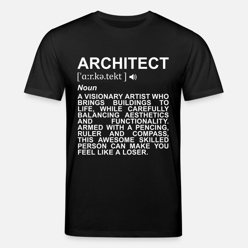Définition de l’architecte - T-shirt bio CREATOR Stanley/Stella Unisexe - noir