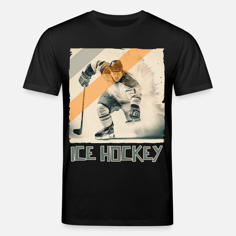 Eishockeyspieler Eishockey - Stanley/Stella Unisex Bio-T-Shirt CREATOR  - Schwarz