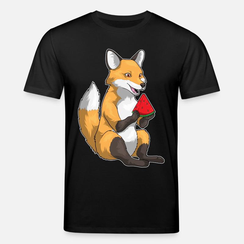 Fruit de la pastèque Fox - T-shirt bio CREATOR Stanley/Stella Unisexe - noir