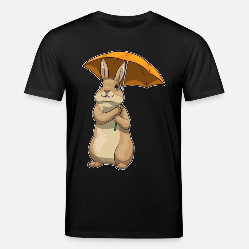 Parapluie de pluie lapin - T-shirt bio CREATOR Stanley/Stella Unisexe - noir