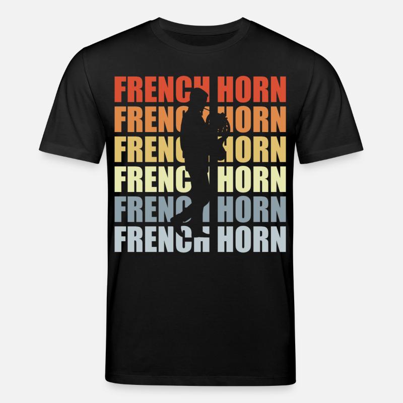 Retro Horn - Stanley/Stella Unisex Bio-T-Shirt CREATOR  - Schwarz