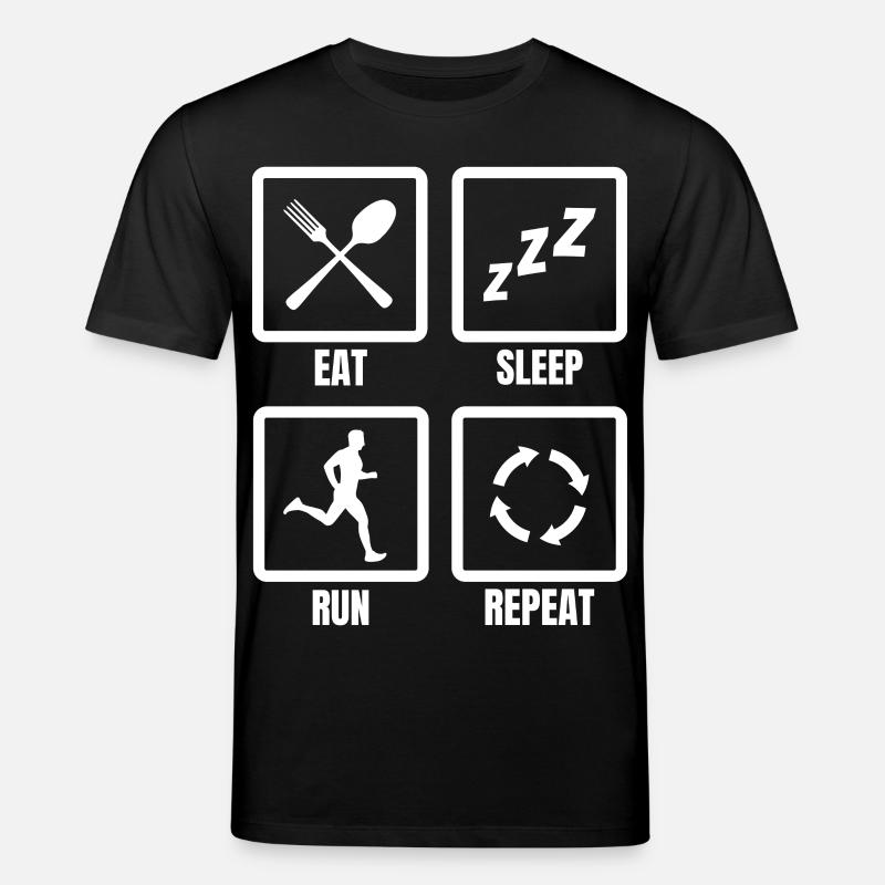 Runner Routine - Stanley/Stella CREATOR Unisex Organic T-Shirt - black