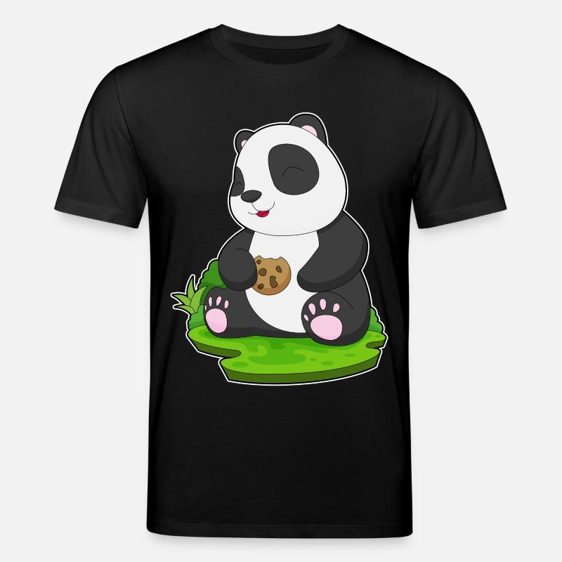 Panda Cookie - Stanley/Stella Unisex Bio-T-Shirt CREATOR  - Schwarz
