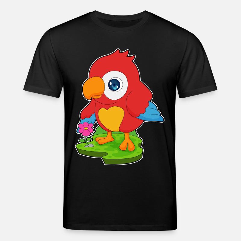 Fleur de perroquet - T-shirt bio CREATOR Stanley/Stella Unisexe - noir