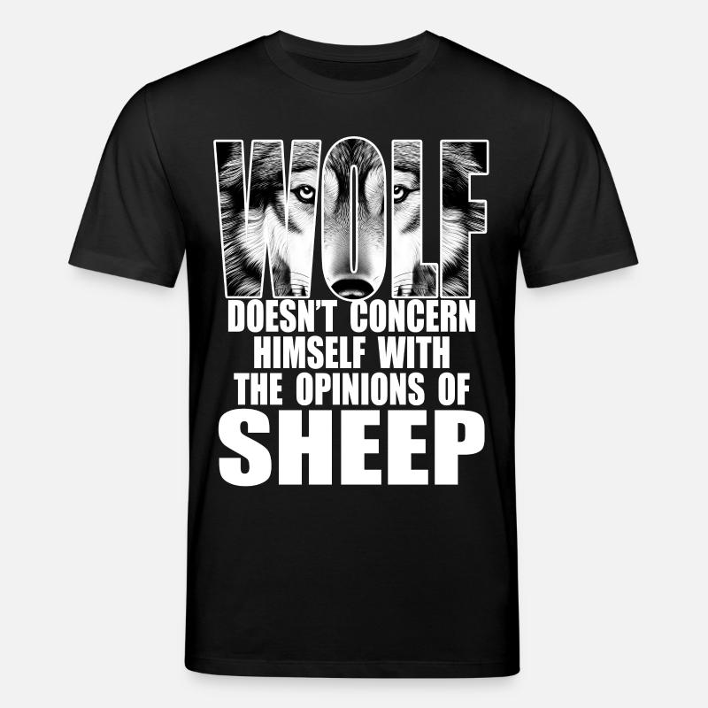Wolf, stark und unabhängig - Stanley/Stella Unisex Bio-T-Shirt CREATOR  - Schwarz