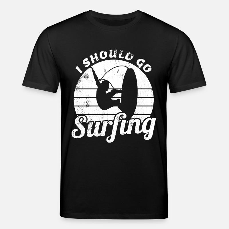 Ich sollte surfen gehen - Stanley/Stella Unisex Bio-T-Shirt CREATOR - Schwarz
