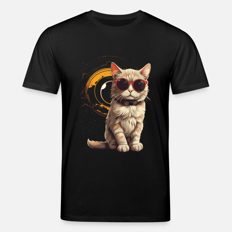 SOLAR ECLIPSE ASTRONOMY LOVERS - Stanley/Stella CREATOR Unisex Organic T-Shirt - black