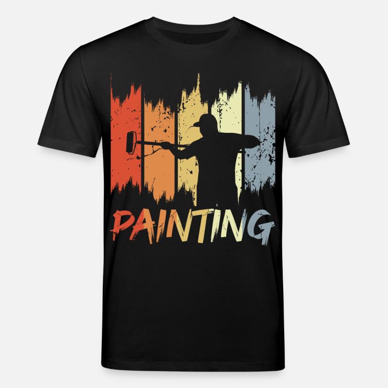 Retro Maler - Stanley/Stella Unisex Bio-T-Shirt CREATOR  - Schwarz