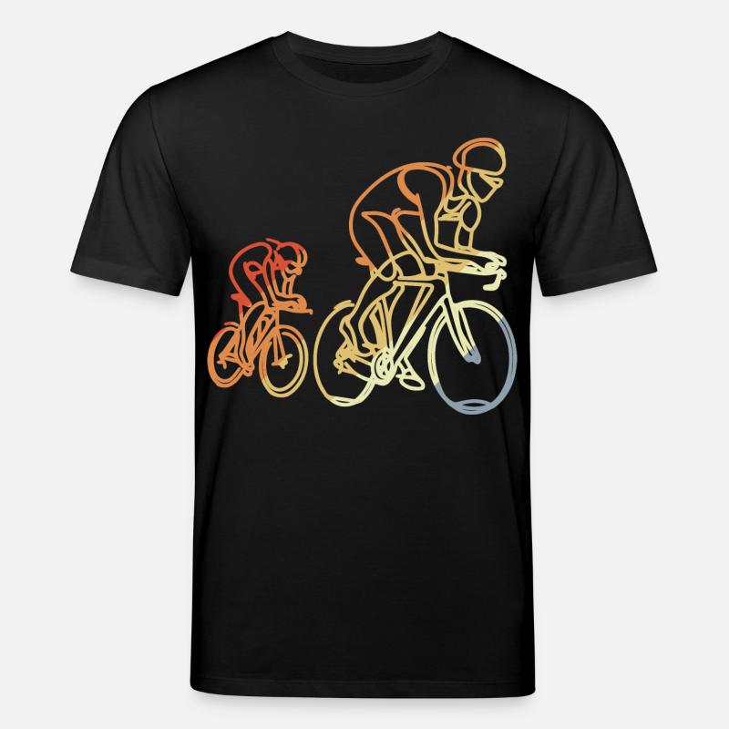 Rennrad Retro Stil - Stanley/Stella Unisex Bio-T-Shirt CREATOR  - Schwarz