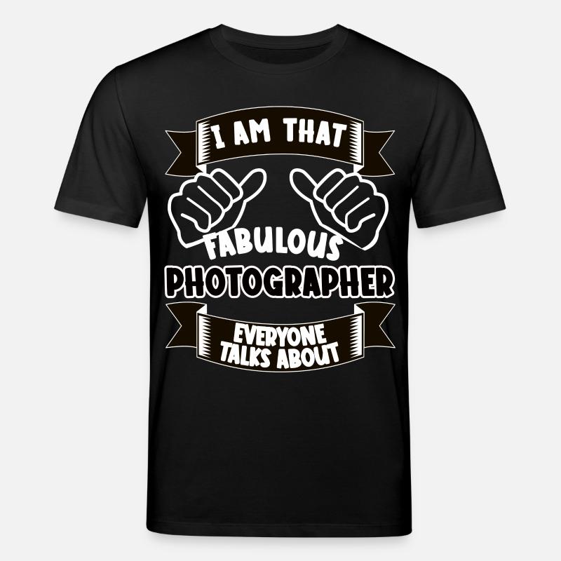 Fotograf Lustiger Spruch Geschenkidee - Stanley/Stella Unisex Bio-T-Shirt CREATOR  - Schwarz