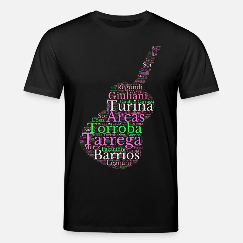 Compositeurs pour Guitare classique espagnole - T-shirt bio CREATOR Stanley/Stella Unisexe - noir