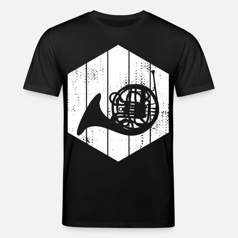 Skizze Waldhorn - Stanley/Stella Unisex Bio-T-Shirt CREATOR - Schwarz