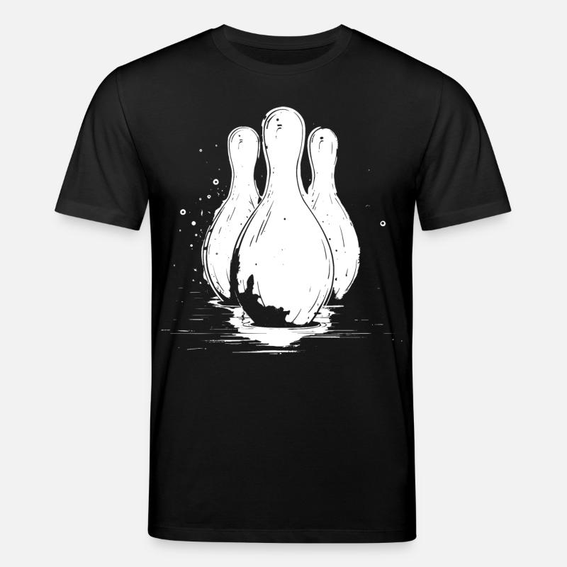 Graphismes de bowling - T-shirt bio CREATOR Stanley/Stella Unisexe - noir